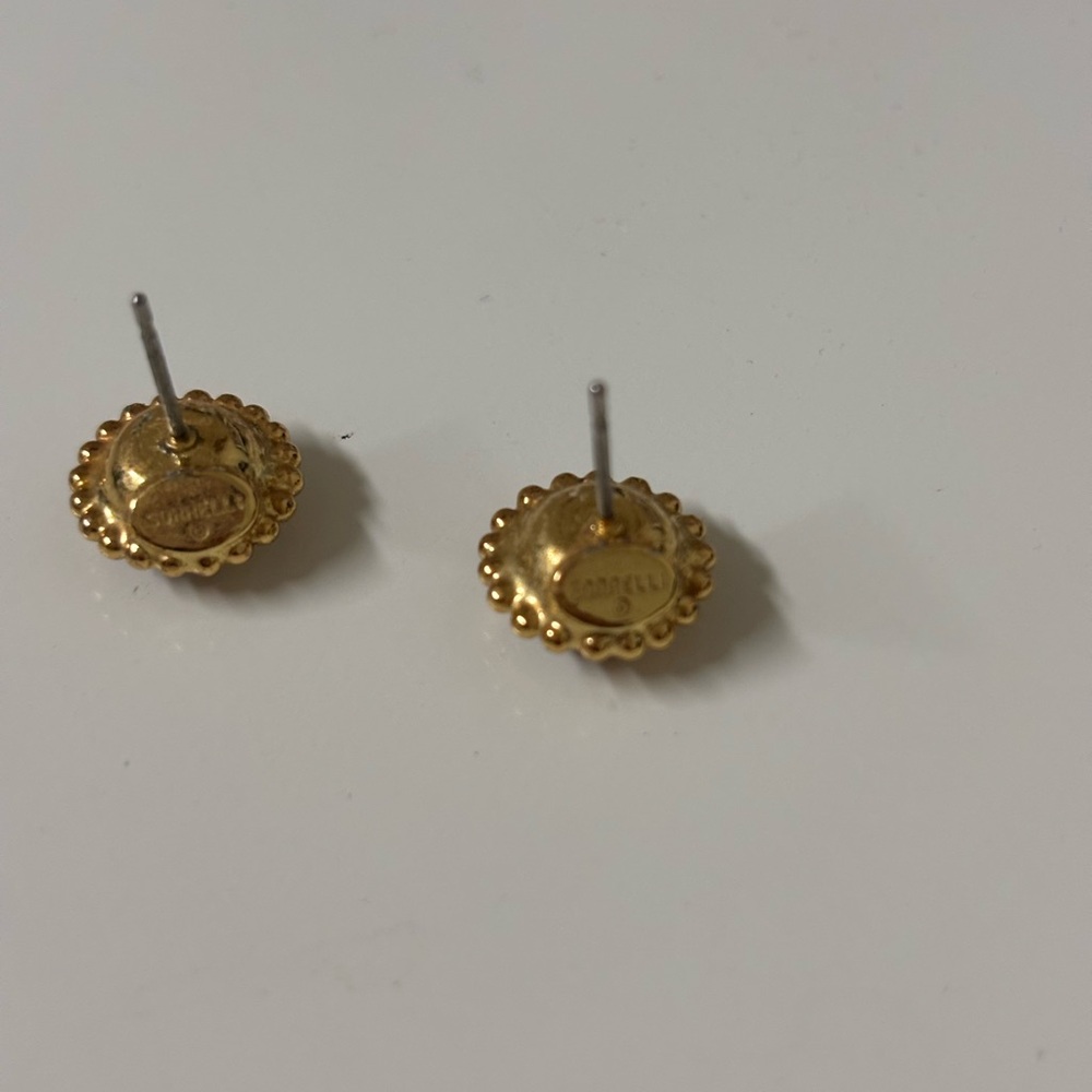 Sorrelli Simplicity Gold and Opal Stud Earrings - Picture 2 of 3